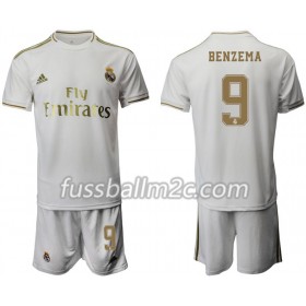 Fußballtrikots Real Madrid Karim Benzema 9 Kinder Heim Trikotsatz 2019-2020